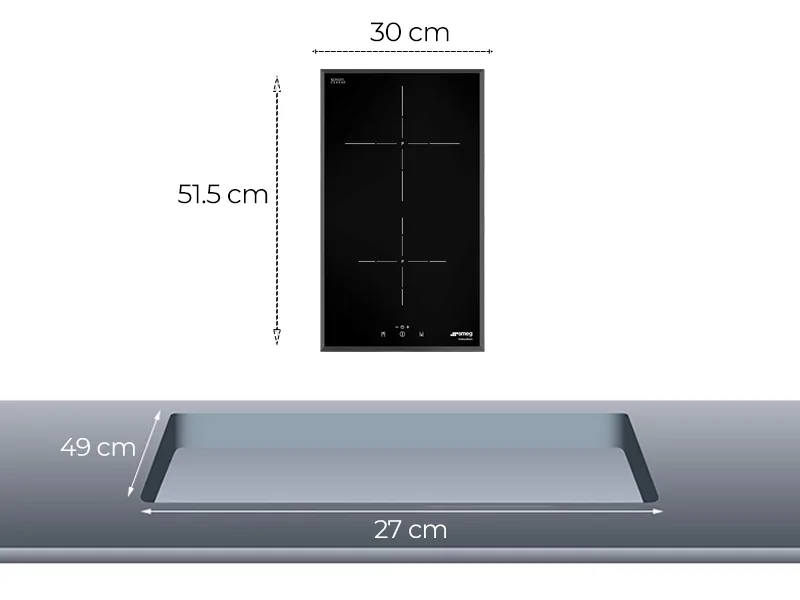 Bếp Từ SMEG SI5322B 1