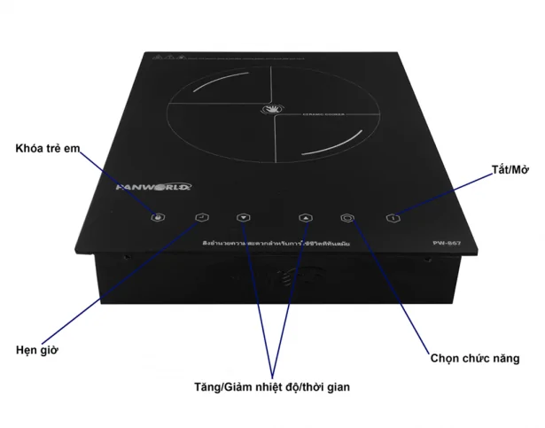 Bếp Hồng Ngoại Đơn Âm PANWORLD PW-867