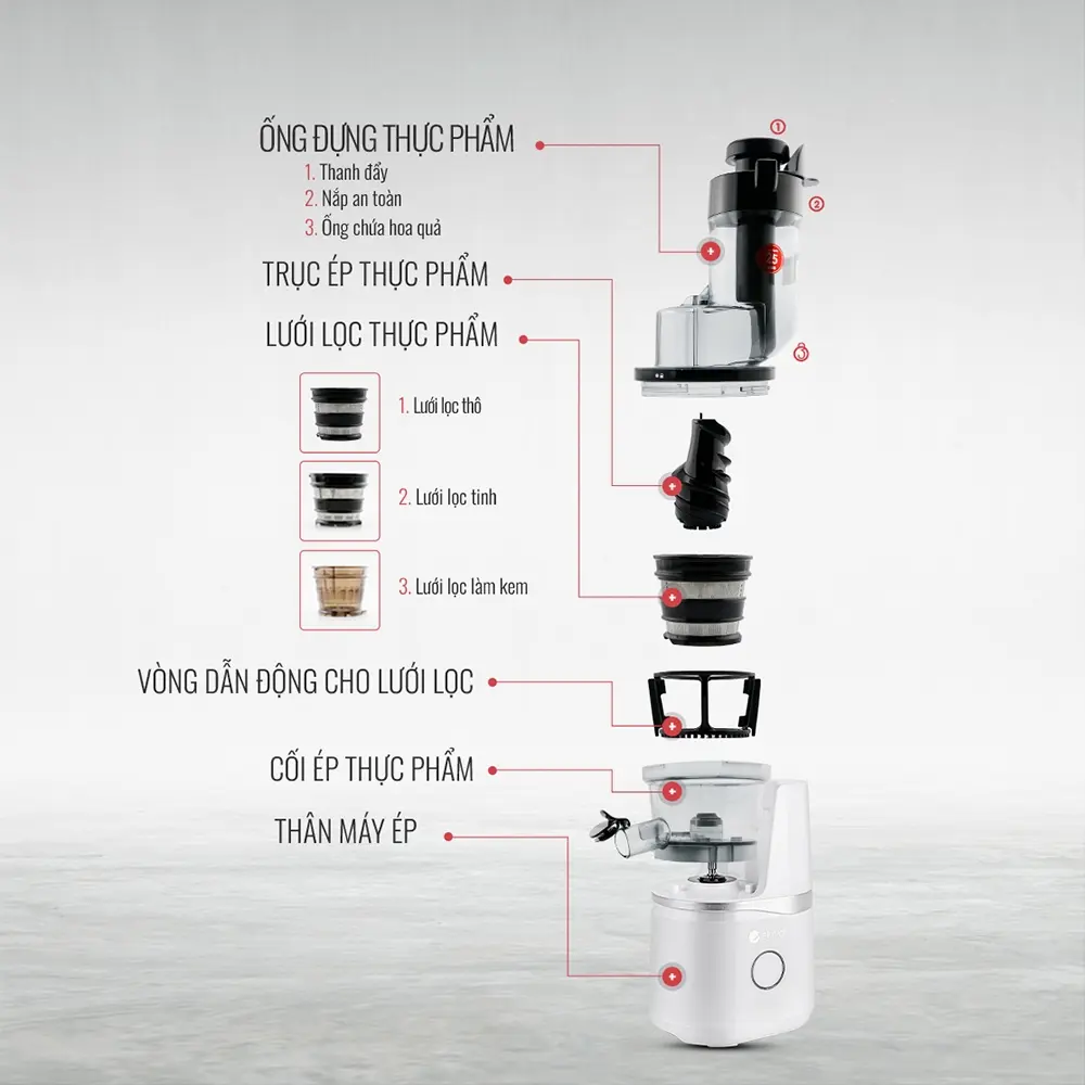 Máy Ép Chậm ELMICH JEE-1854 15