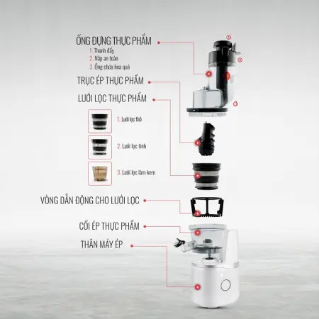 Máy Ép Chậm ELMICH JEE-1854 15