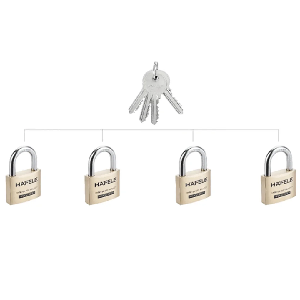 Ổ Khóa 4 Cái HAFELE H76XW50XT18 482.01.976