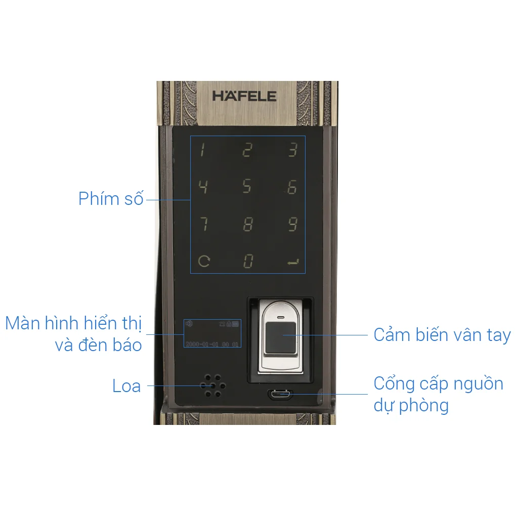 Khóa Điện Tử HAFELE EL10K 912.05.314 0