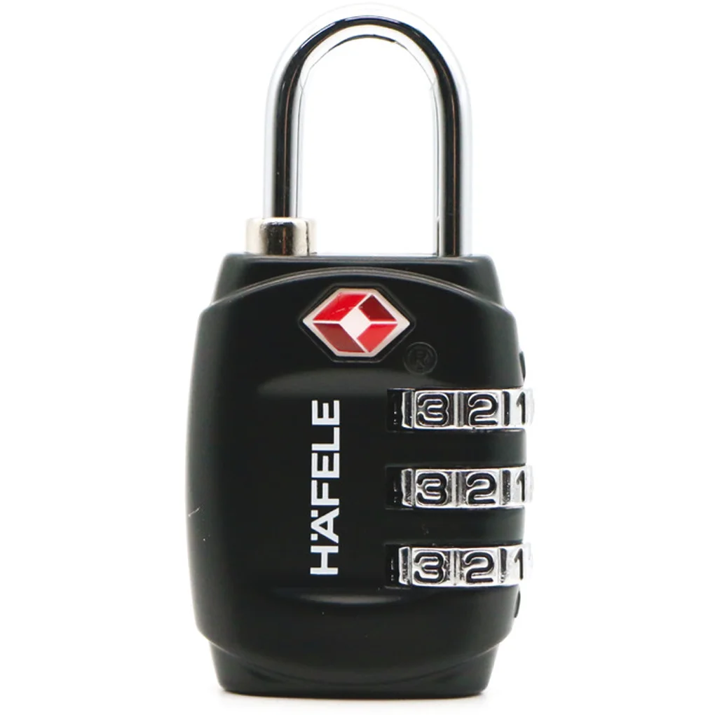 Ổ Khoá Số Du Lịch DIY HAFELE TSA 331 Black 482.09.009