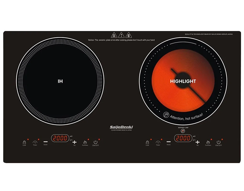 Bếp Đôi Từ - Điện Quang SAIJODENKI SD-1703