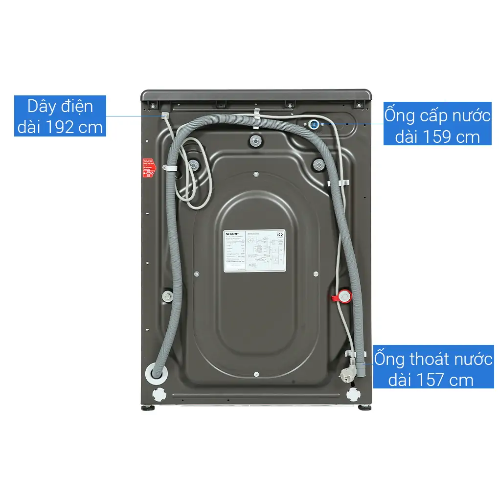 Máy Giặt Sharp Inverter 9.5 Kg ES-FK954SV-G 6