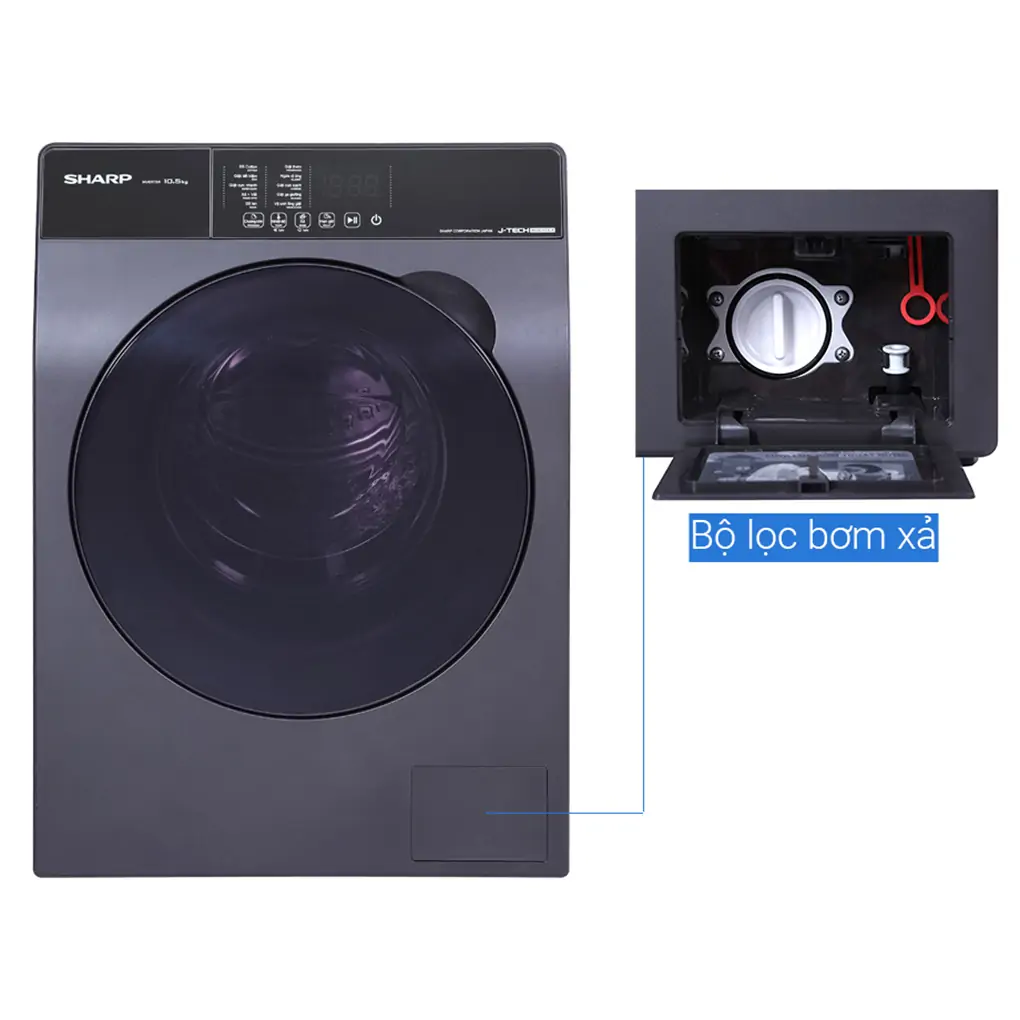 Máy Giặt Sharp Inverter 10.5 Kg ES-FK1054SV-G 5