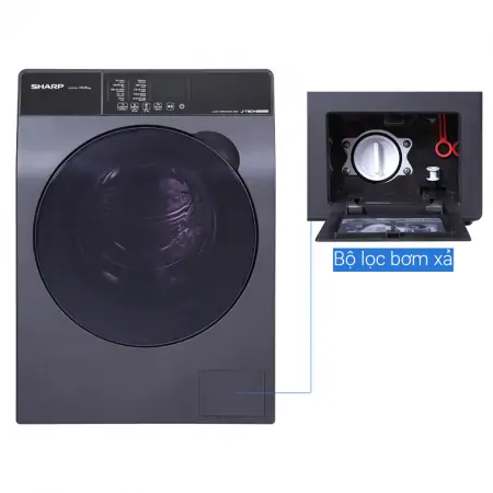 Máy Giặt Sharp Inverter 10.5 Kg ES-FK1054SV-G 5