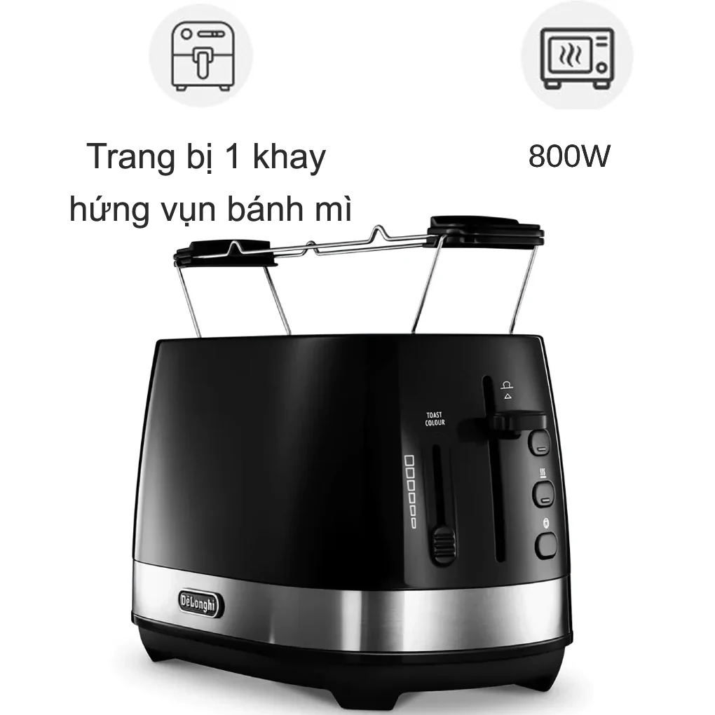 Máy Nướng Bánh Mì DELONGHI CTLA2103.BK