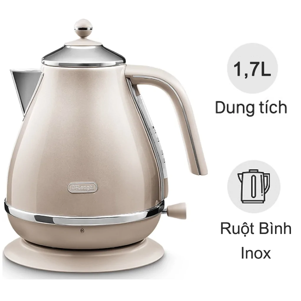 Ấm Đun Nước DELONGHI KBOT2001.BG 1.7 Lít