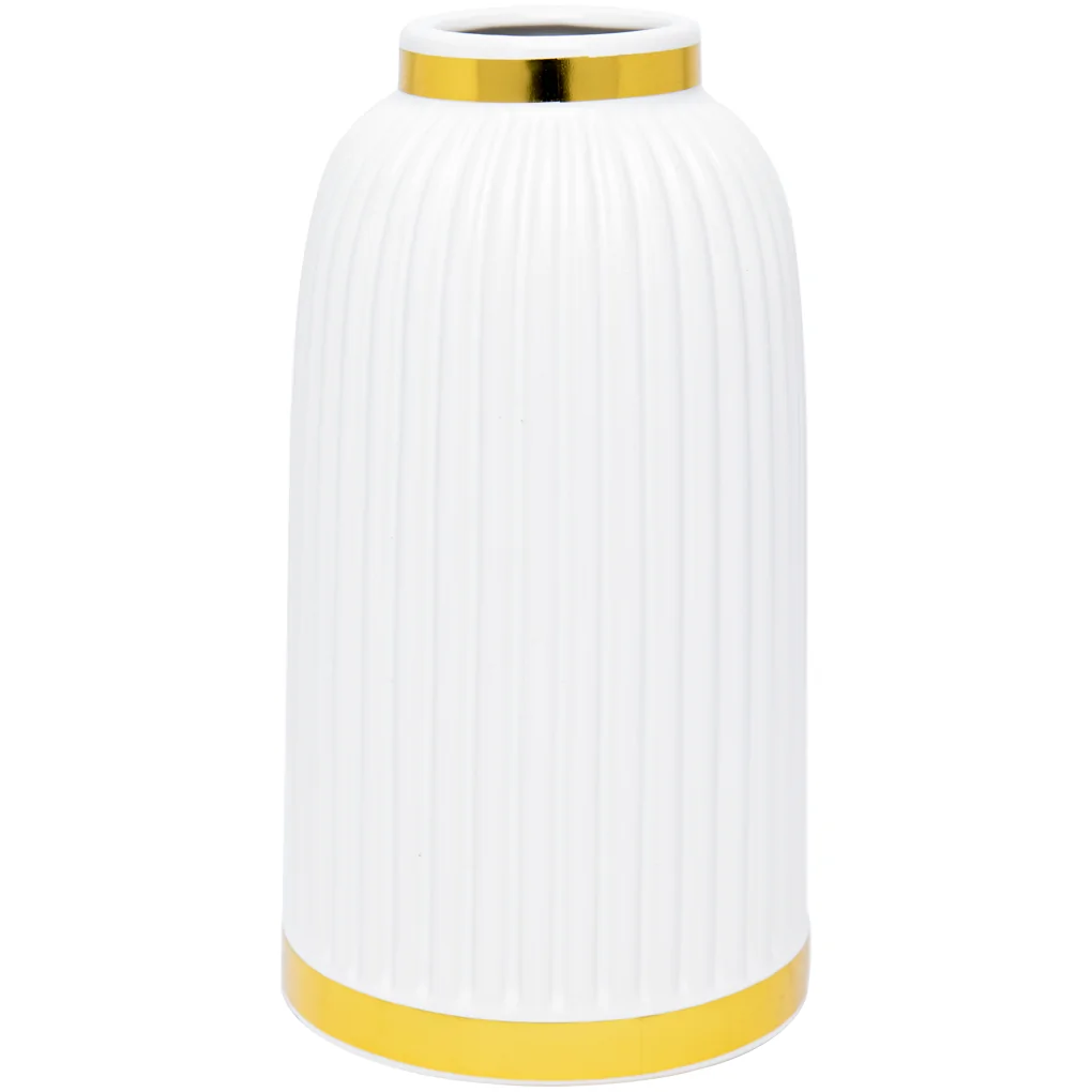 Bình Hoa Sứ ECOFJ3 Trắng 25x7x13 cm