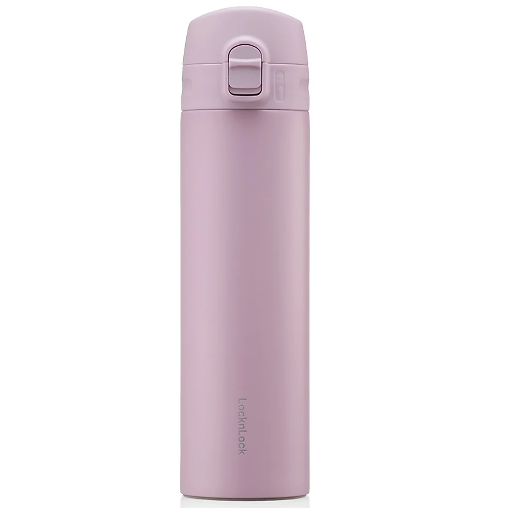 Bình Giữ Nhiệt LocknLock Slim Fit OneTouch 400ml LHC3270VOL - Màu Tím