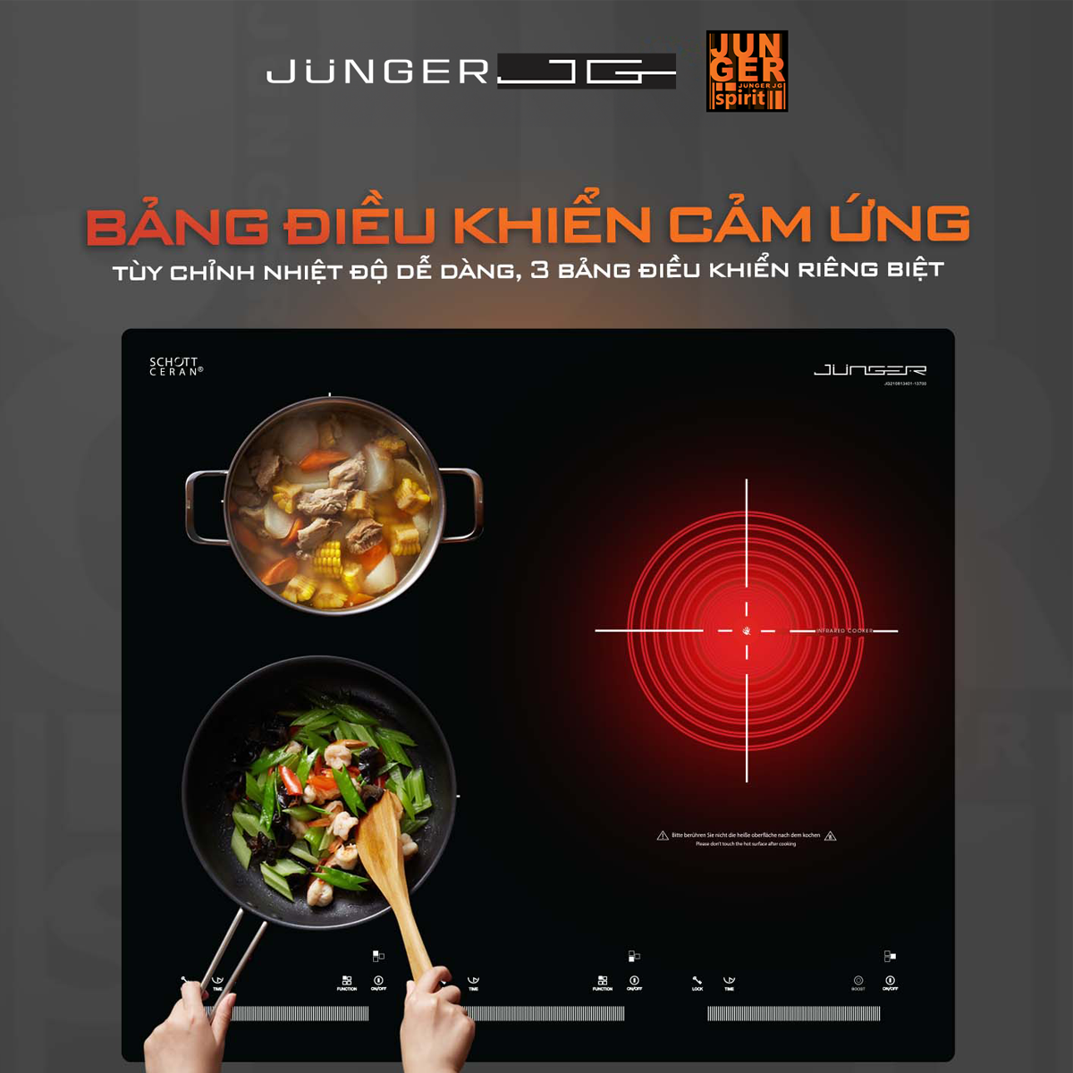 Bếp Điện Từ Ba Junger CEJ-300-IIF - Thái Lan 5
