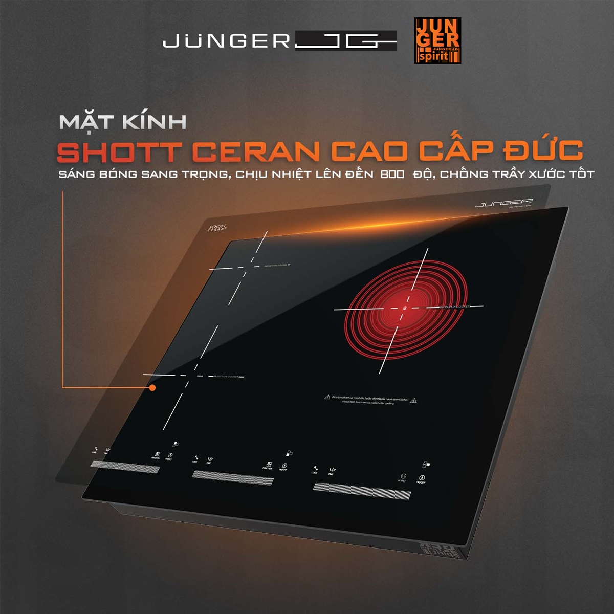 Bếp Điện Từ Ba Junger CEJ-300-IIF - Thái Lan 6