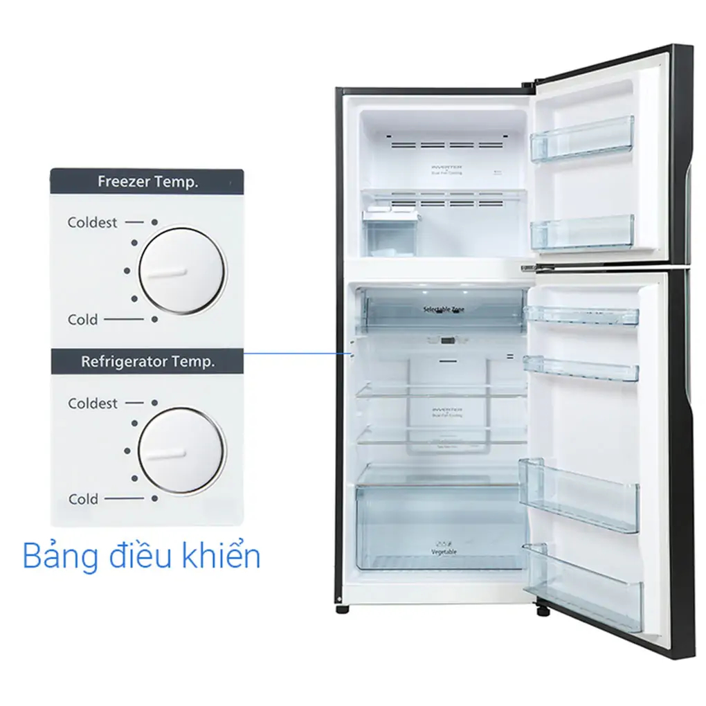 Tủ Lạnh Hitachi Inverter 339 Lít R-FVX450PGV9 GBK 7