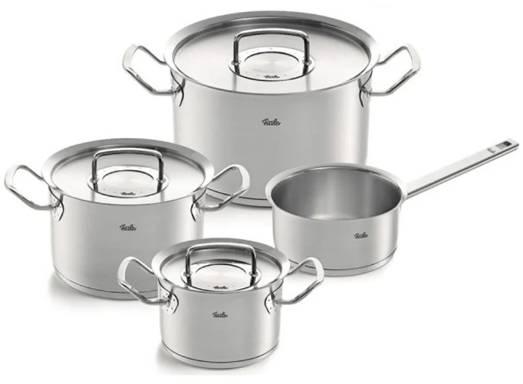 Bộ Nồi 4 Món Fissler OPC2 Nắp Inox - Nhập Khẩu Đức