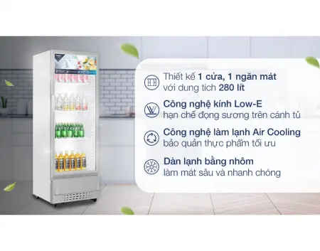 Tủ Mát Aqua 280 Lít AQS-AF400N 0