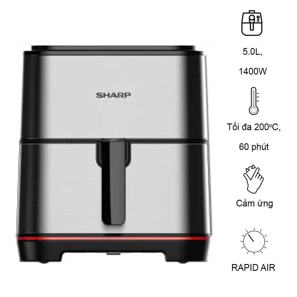 Nồi Chiên Không Dầu Sharp KF-AF50EV-ST (Sản phẩm trưng bày)