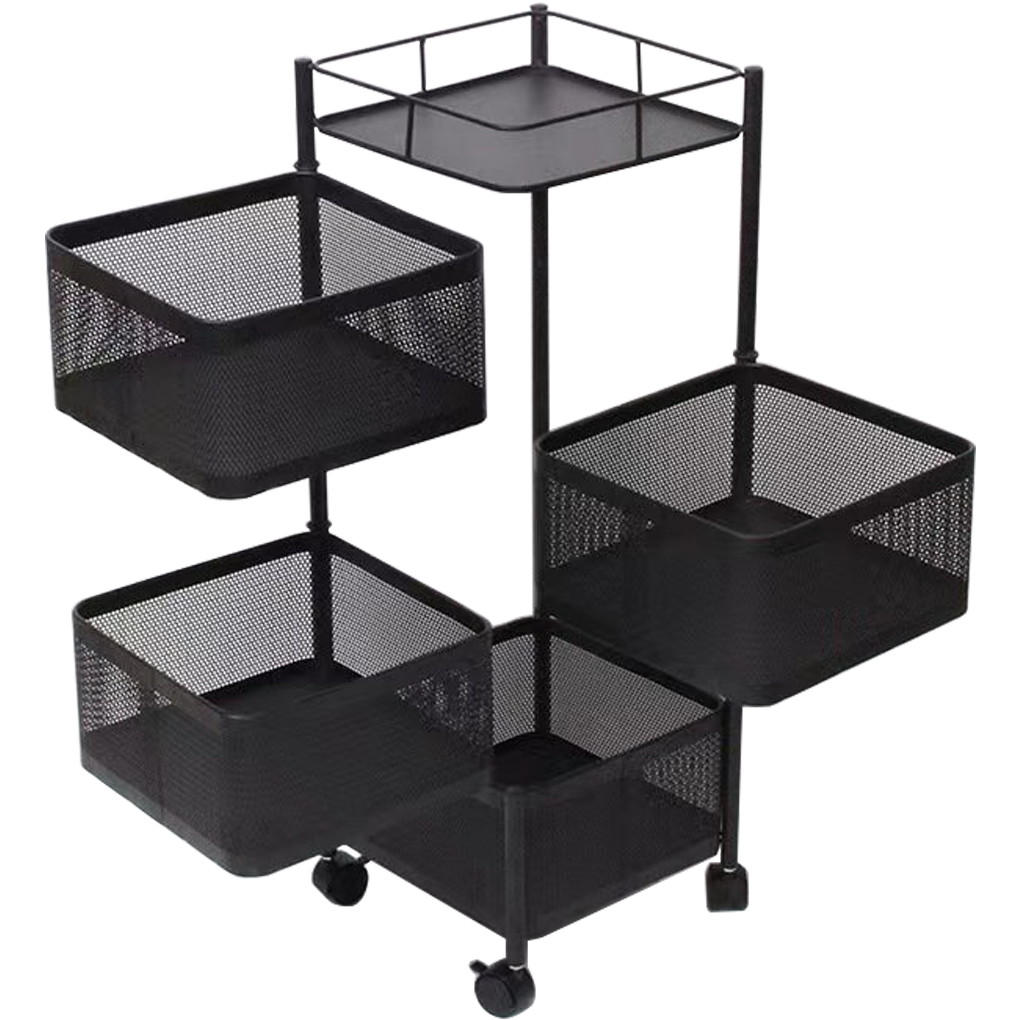 Kệ Xoay Vuông Kim Loại ECORS03C 4 Tầng 0