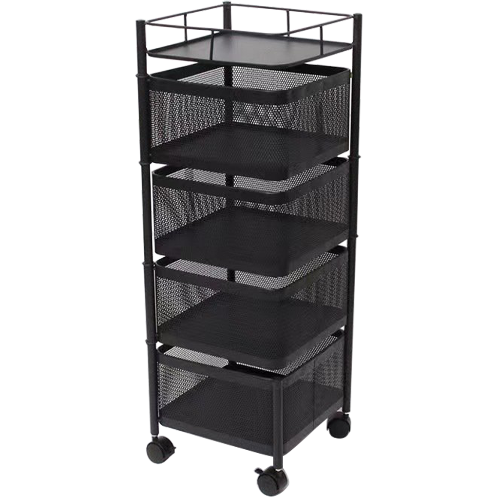 Kệ Xoay Vuông Kim Loại ECORS03C 4 Tầng 1