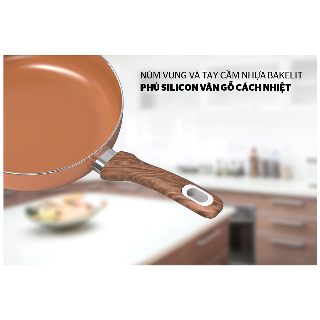 Bộ Nồi Chảo Ceramic Đáy Từ Sunhouse SHG2008MCA 0