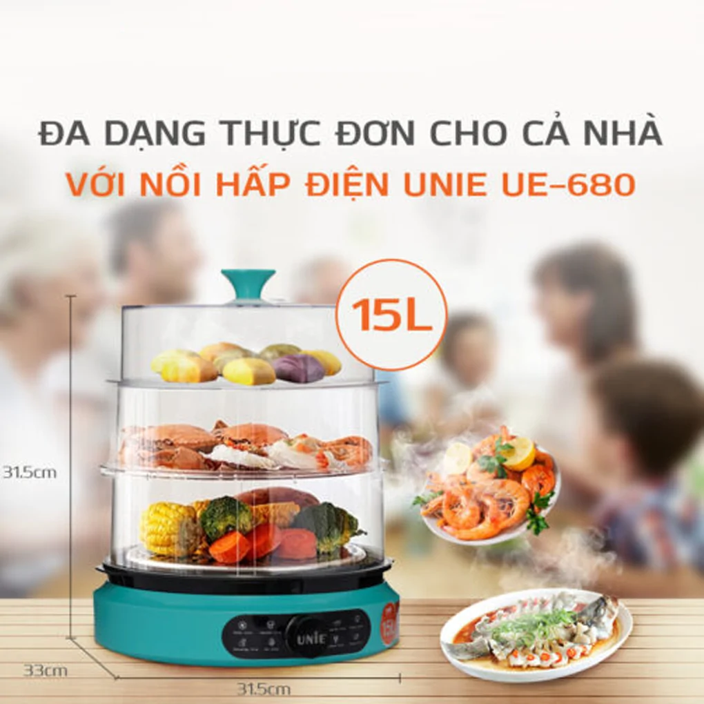Nồi Hấp Unie UE-680 1