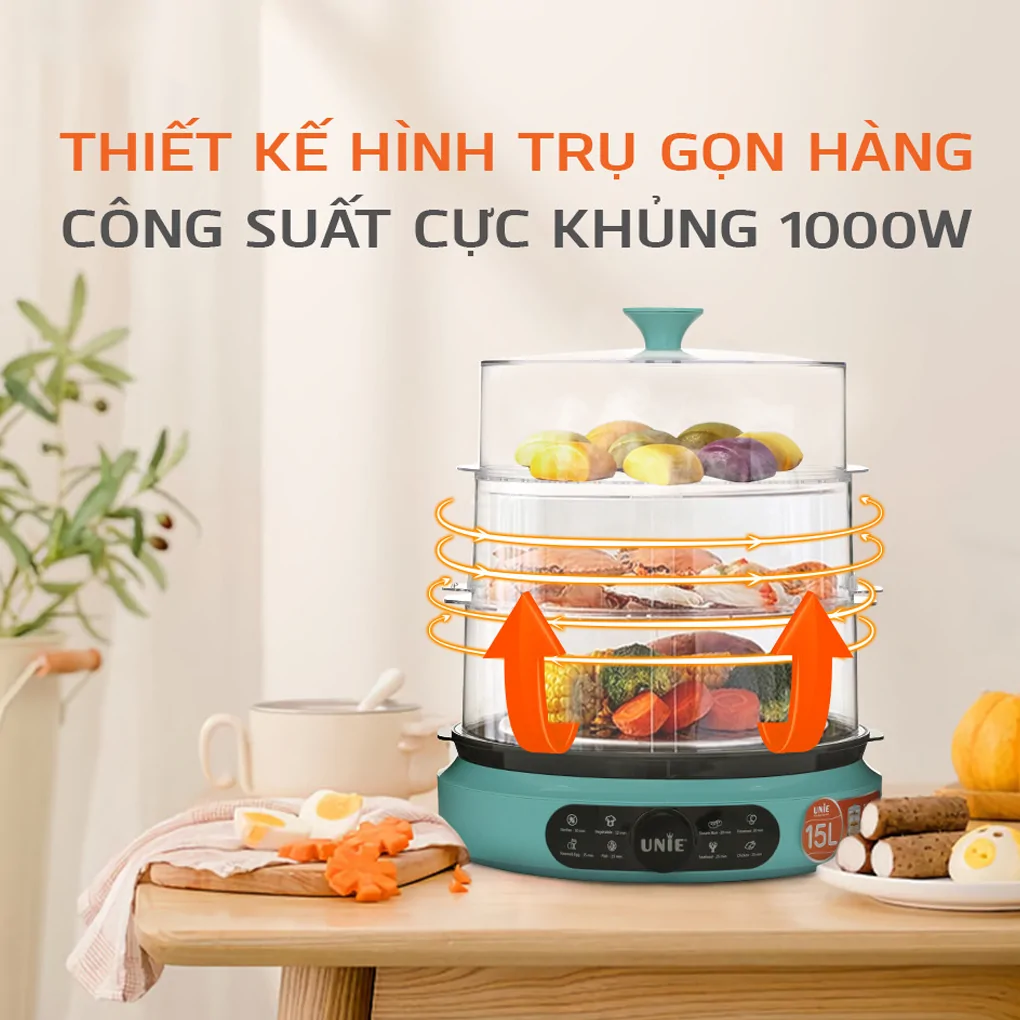 Nồi Hấp Unie UE-680 2