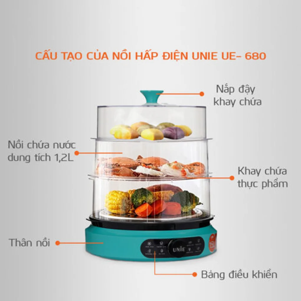 Nồi Hấp Unie UE-680 5