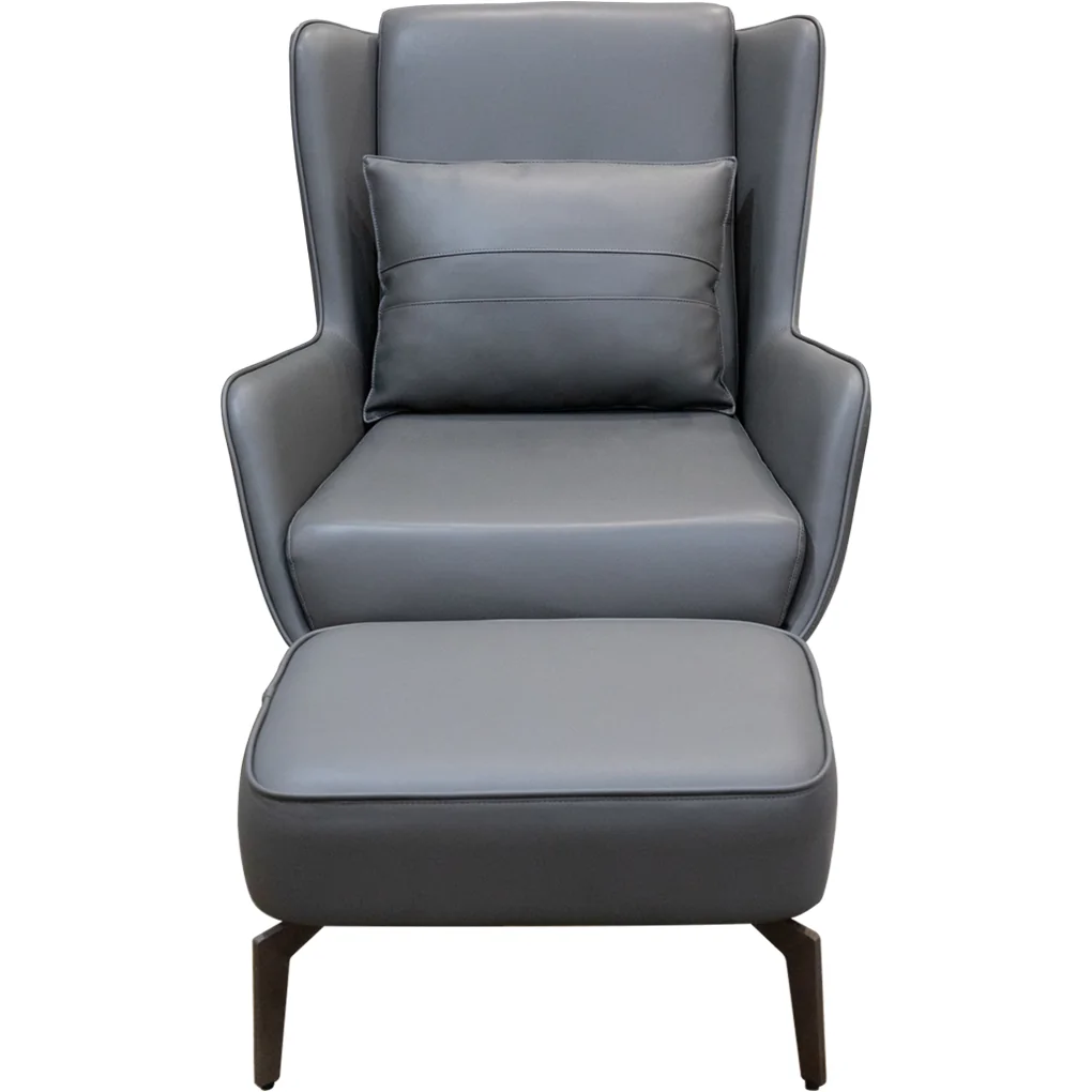 Ghế Thư Giãn Higo + Đôn A22-1 Xám