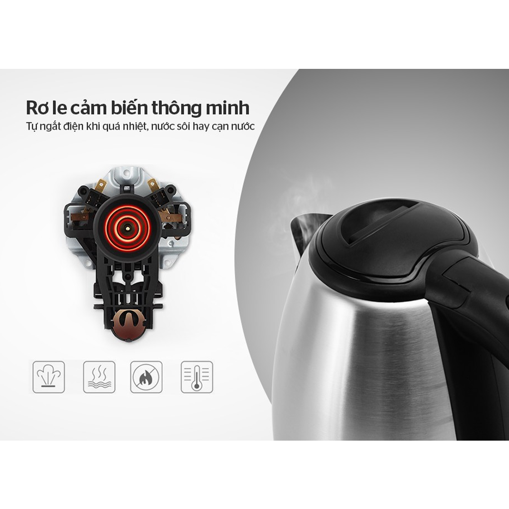 Ấm Siêu Tốc Inox Sunhouse SHD1057