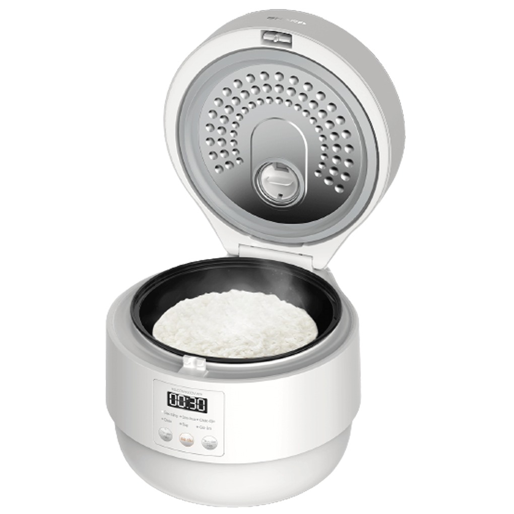 Nồi Cơm Điện Tử Sharp KS-COM100DV-WH 1 Lít 0