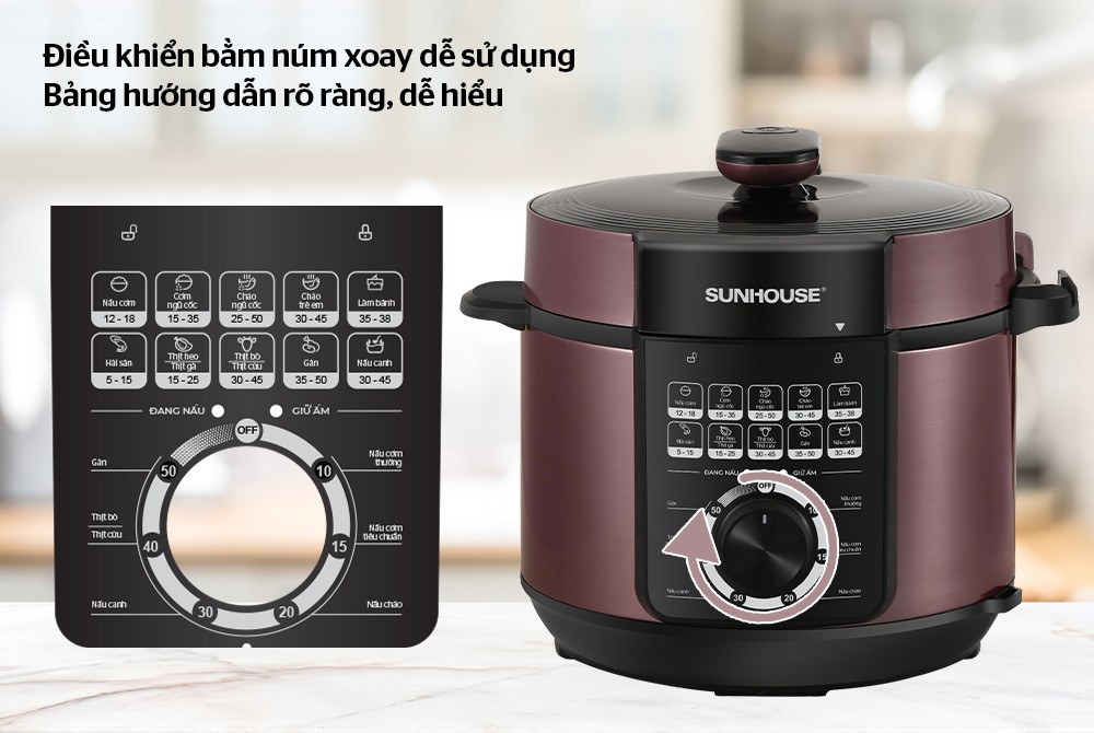 Nồi Áp Suất Điện Đa Năng Sunhouse SHD1657