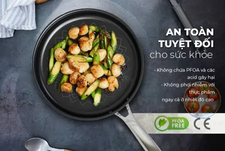 Chảo Inox 3 lớp Ultra Titanium Sunhouse STI22M 2