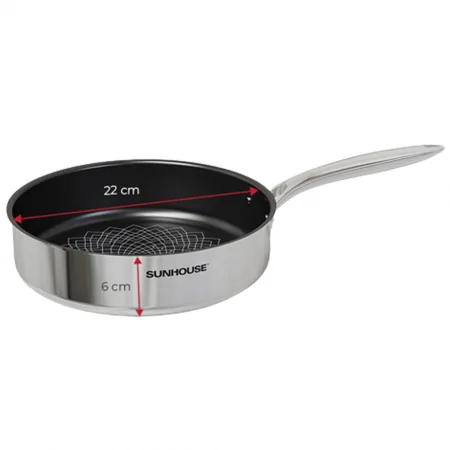 Chảo Inox 3 lớp Ultra Titanium Sunhouse STI22M 0