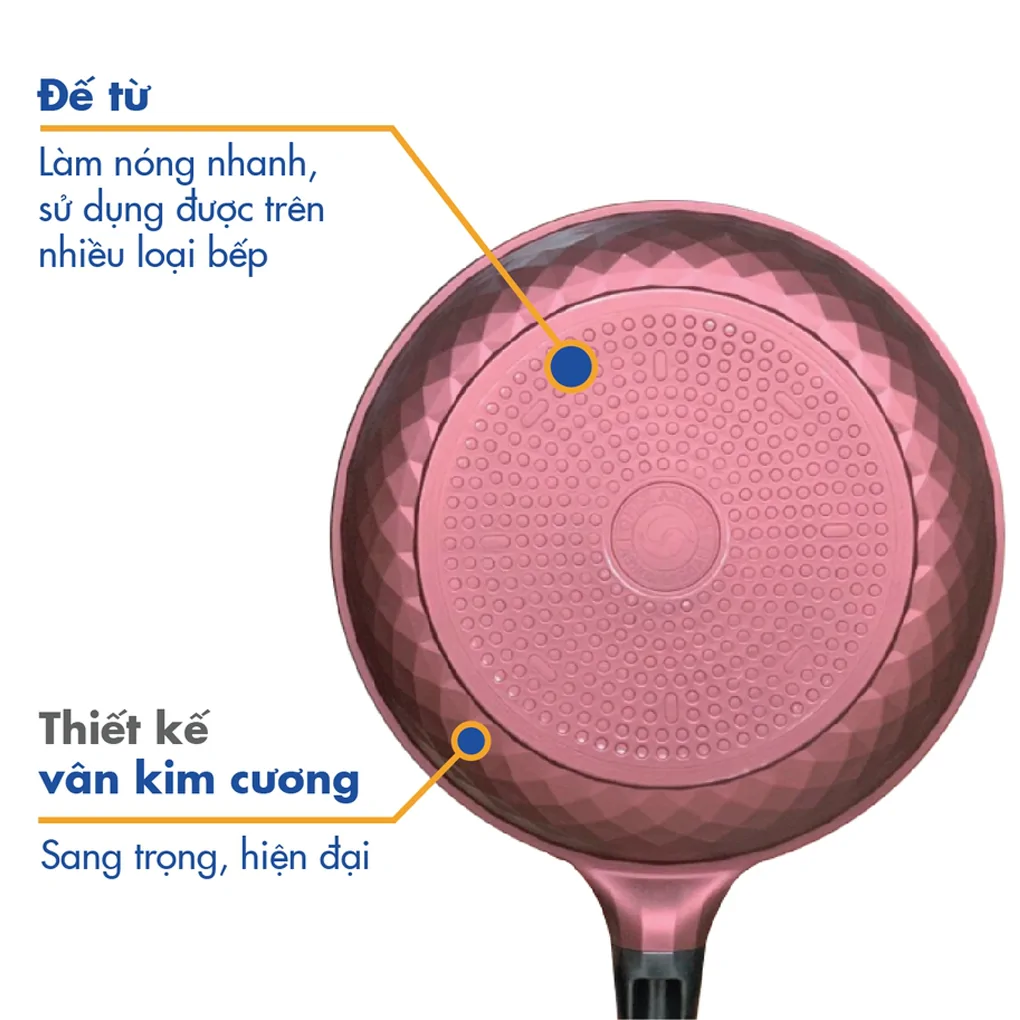 Chảo Không Dính Diamond Premium Korea King KFP-26DI 2