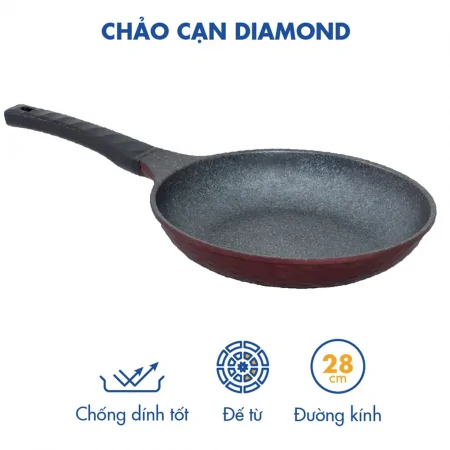 Chảo Không Dính Diamond Premium Korea King KFP-28DI 0