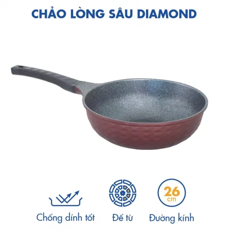Chảo Không Dính Diamond Premium Korea King KW-26DI 0