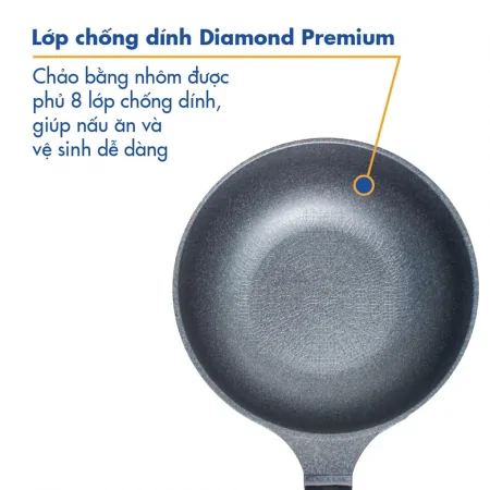 Chảo Không Dính Diamond Premium Korea King KW-26DI 1