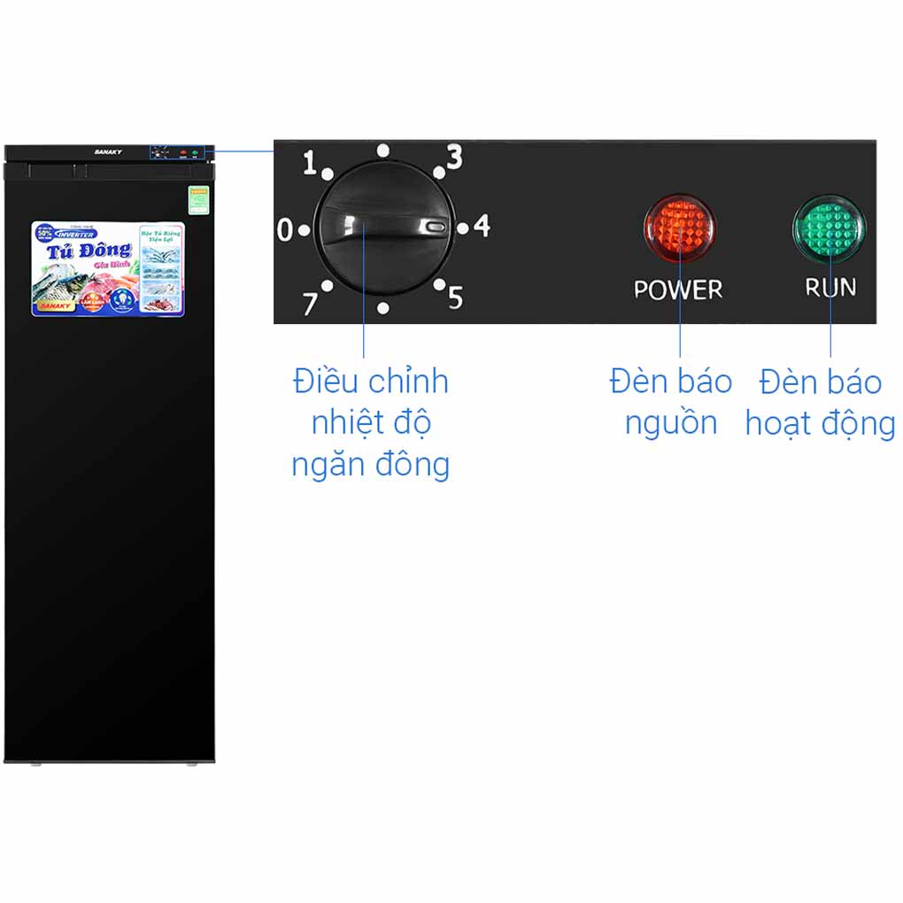 Tủ Đông Sanaky Inverter 213 Lít VH-230VD3 4