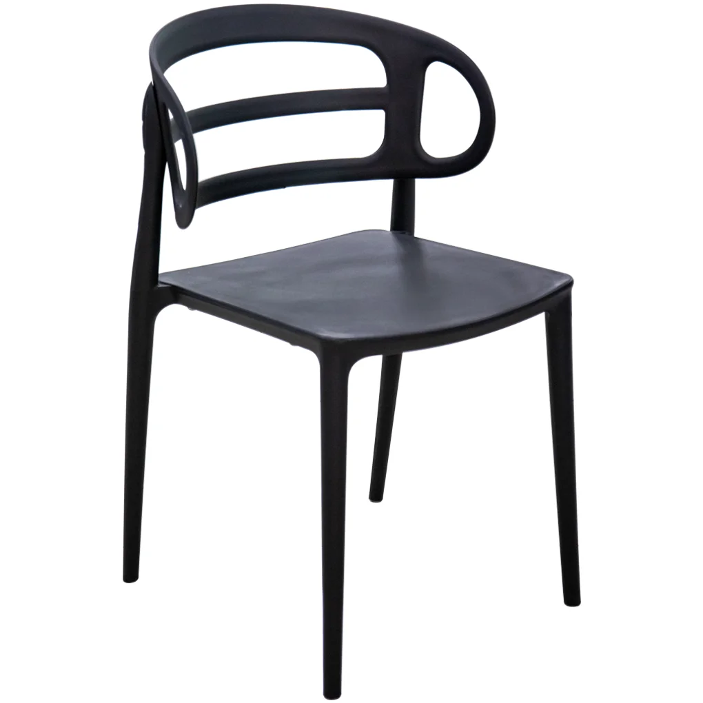 Ghế Nhựa 8111B Đen 1