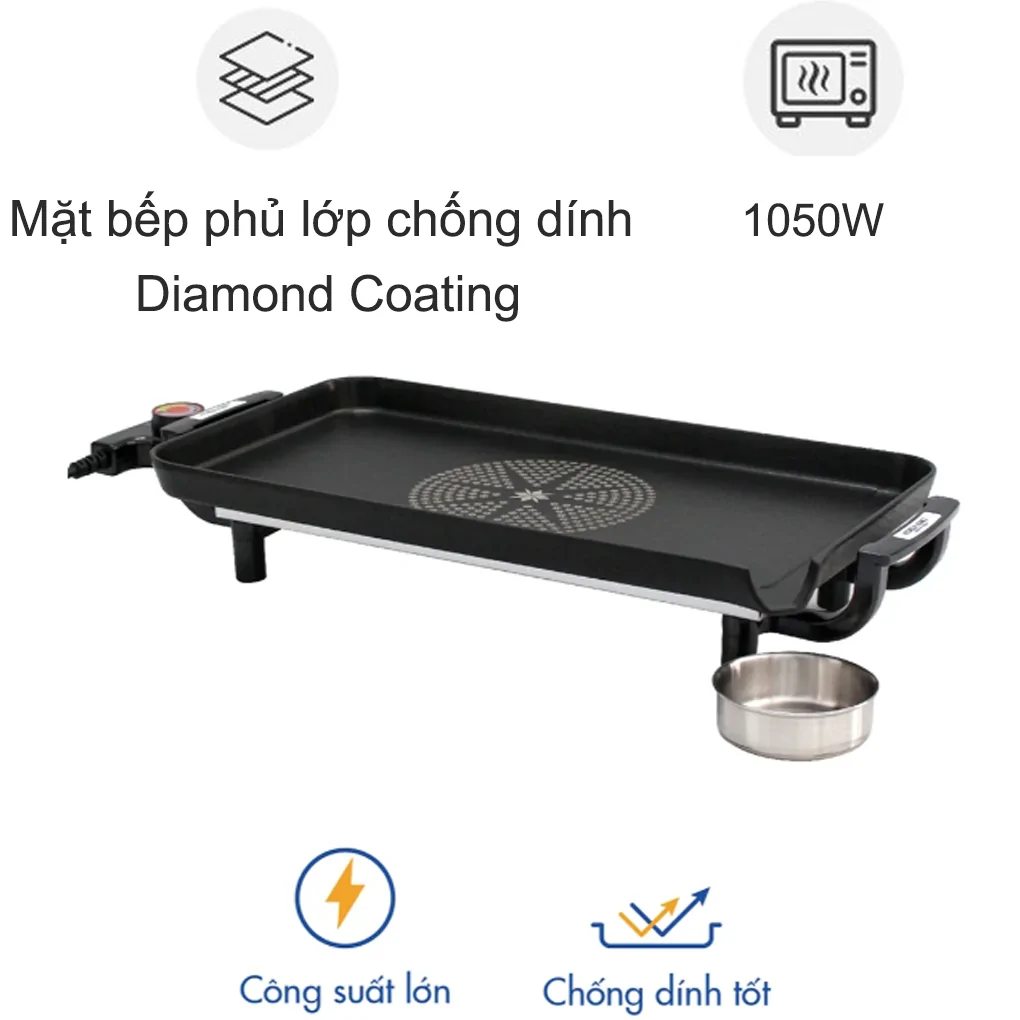 Vỉ Nướng Điện Korea King KGS-253 (Sản phẩm trưng bày)