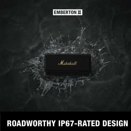 Loa Bluetooth Marshall Emberton II Black and Brass 4