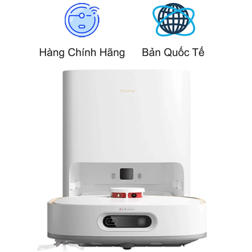 Robot Hút Bụi Lau Nhà, Tự Giặt Giẻ Lau Dreame W10 Pro