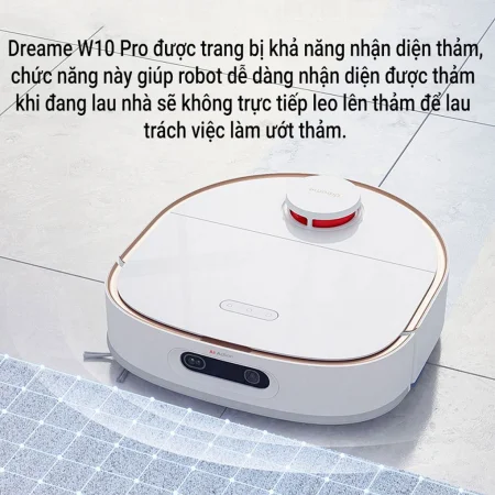 Robot Hút Bụi Lau Nhà, Tự Giặt Giẻ Lau Dreame W10 Pro 2