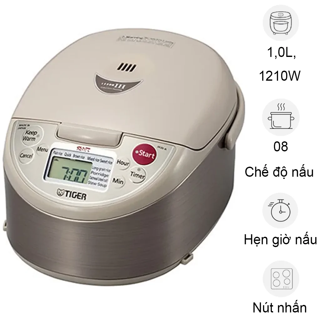 Nồi Cơm Điện Cao Tần Tiger JKW-A10W-CU - Nhật Bản