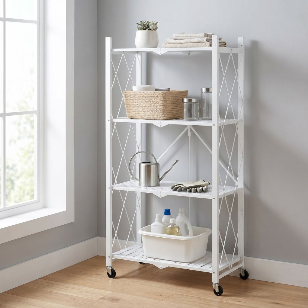 Kệ Xếp Kim Loại ECOFS4 4 Tầng Trắng