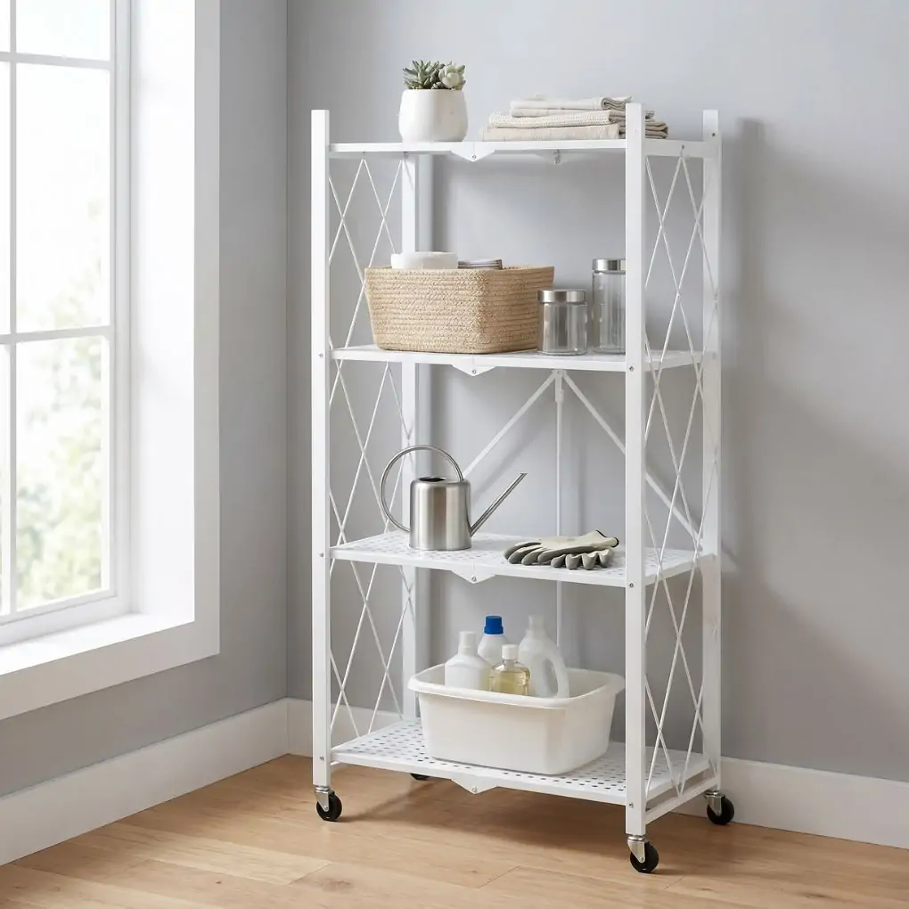 Kệ Xếp Kim Loại ECOFS4 4 Tầng Trắng