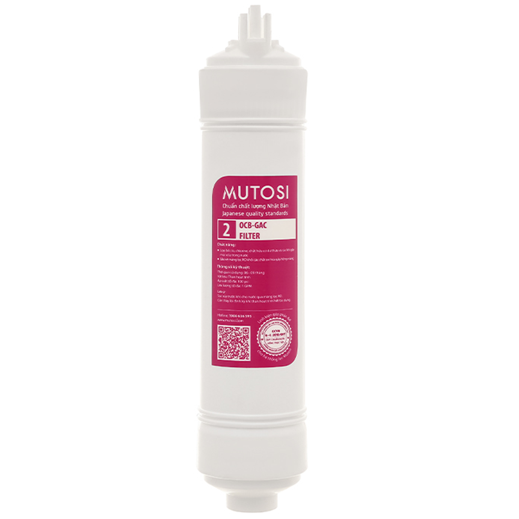 Lõi Lọc Mutosi Số 2 OCB - GAC 10" Nối Nhanh
