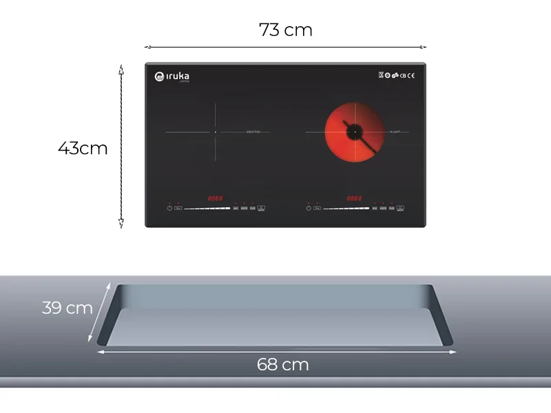 Bếp Điện Đôi Iruka I-26 1