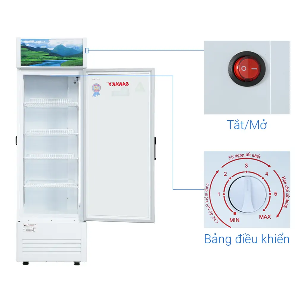 Tủ Mát Sanaky 240 lít VH-2589K (Sản phẩm trưng bày)