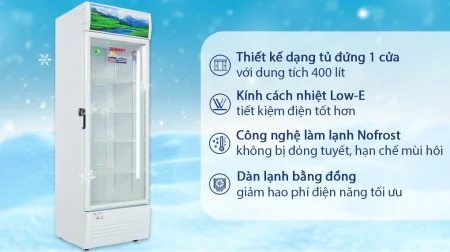 Tủ Mát Sanaky 400 Lít VH-4089K 0